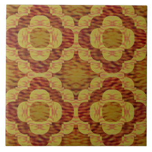 Fire Love Ring Pattern Ceramic Tile