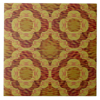 Fire Love Ring Pattern Ceramic Tile
