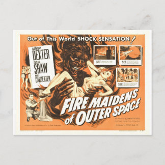 FIRE MAIDENS OF OUTER SPACE POSTCARD
