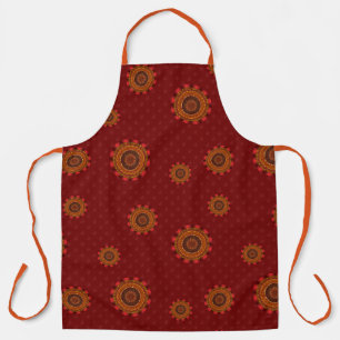 Fire Mandala All-Over Print Apron
