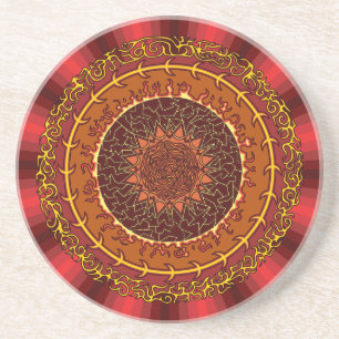 Fire Mandala Coaster