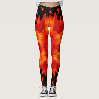 fire mandala leggings