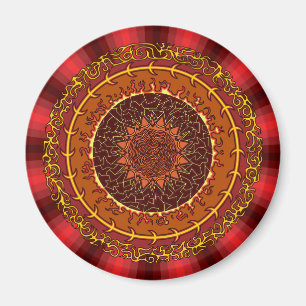 Fire Mandala Magnet