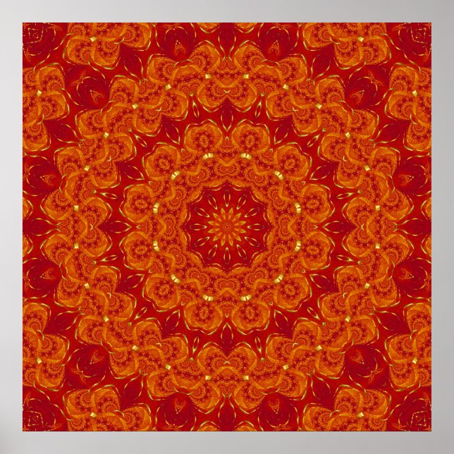 Fire Mandala Poster (Front)