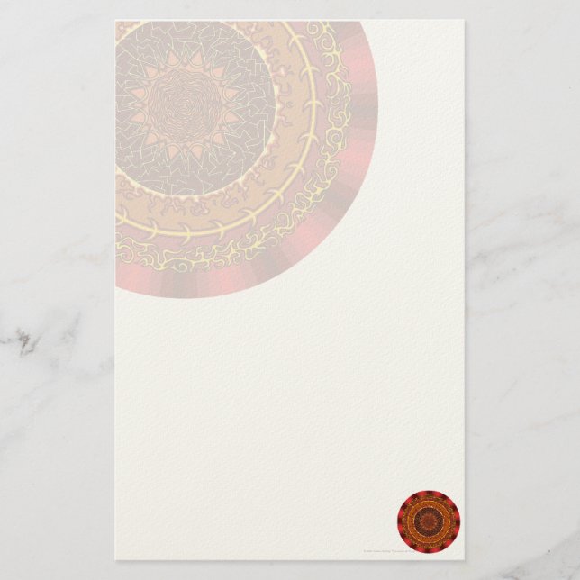 Fire Mandala Stationery (Front)