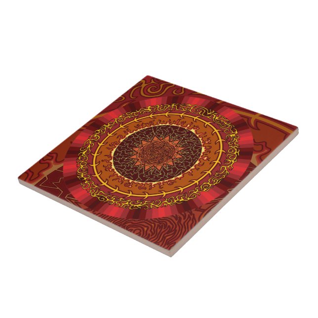 Fire Mandala Tile (Side)