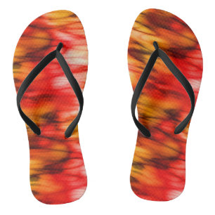 Fire Marble Abstract Thongs