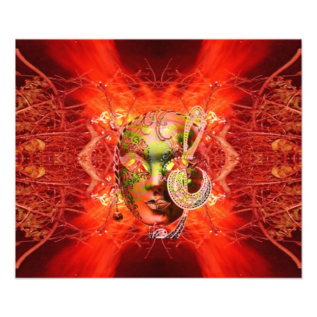 Fire Mask Photo Print (Front)