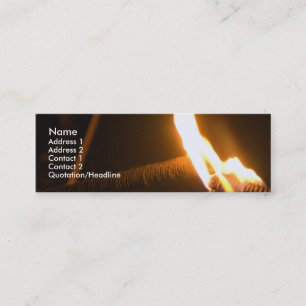 Fire Mini Business Card