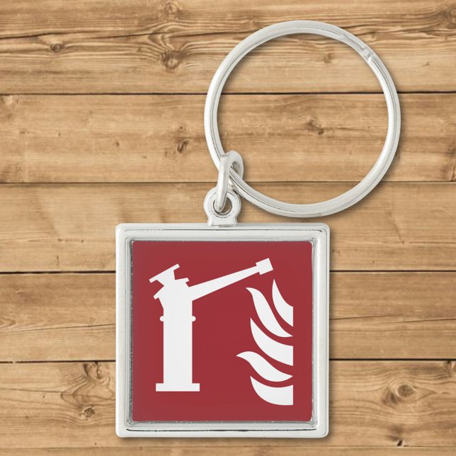 Fire Monitor Safety Sign Key Ring (Creator Uploaded)