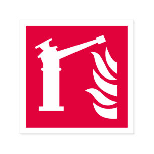 Fire Monitor Safety Sign Self-inking Stamp