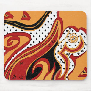 Fire Mouse Pad