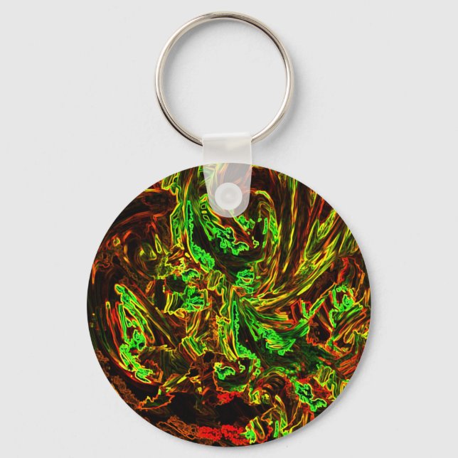 Fire of moon key ring (Front)