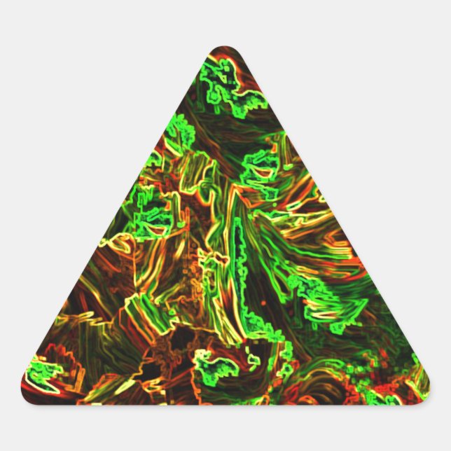 Fire of moon triangle sticker (Front)