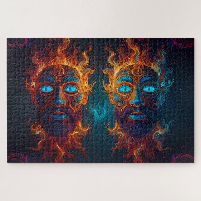 "Fire of the Gods" featuring various deities sets Jigsaw Puzzle (Horizontal)