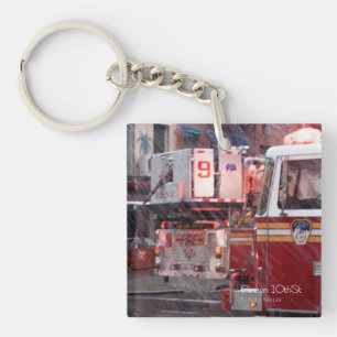 Fire On 10th ST Key Ring