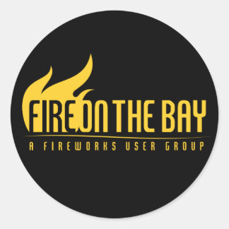 Fire On The Bay - Stickers! Classic Round Sticker