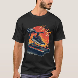 Fire on the Treadmill Explosive Cardio & Running T-Shirt