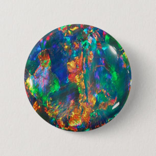 Fire Opal 6 Cm Round Badge