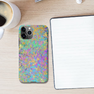 Fire Opal Gemstone Faux Gold Iridescent iPhone 11Pro Case