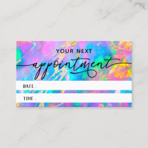 fire opal texture appointment card