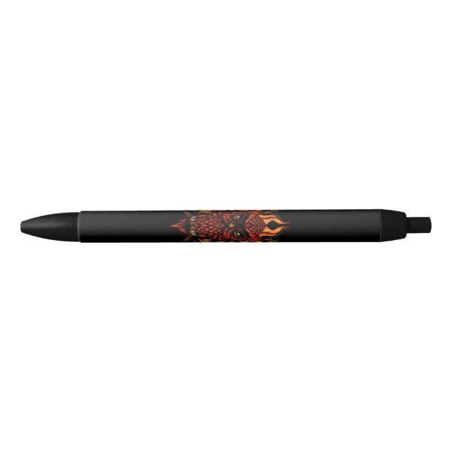 Fire Owl Black Ink Pen (Front)