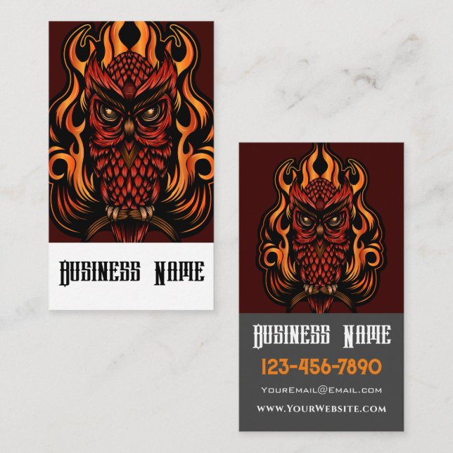 Fire Owl Business Card (Front/Back)