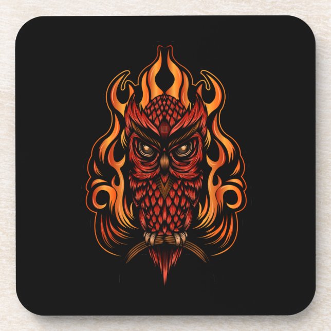Fire Owl Coaster (Front)