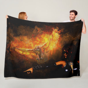 FIRE OWL FLEECE BLANKET
