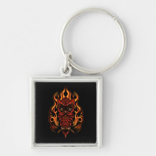 Fire Owl Key Ring