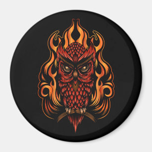 Fire Owl Magnet