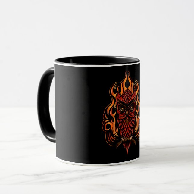 Fire Owl Mug (Front Left)