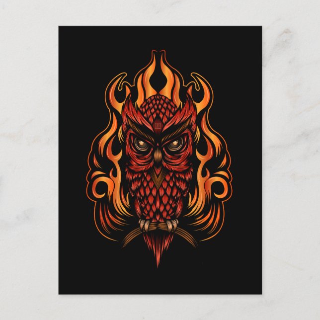 Fire Owl Postcard (Front)