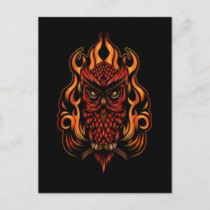 Fire Owl Postcard