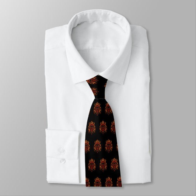 Fire Owl Tie (Tied)