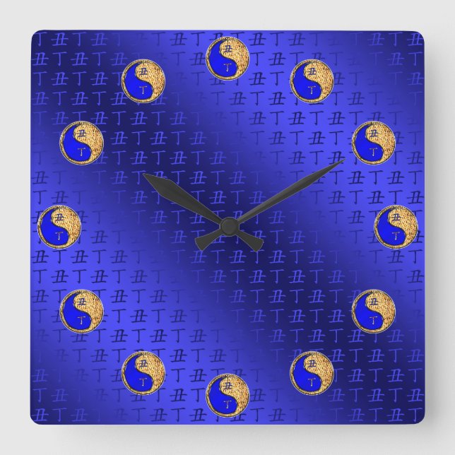 Fire Ox Square Wall Clock (Front)