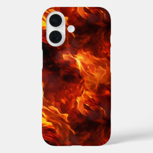 Fire Pattern iPhone 16 Case