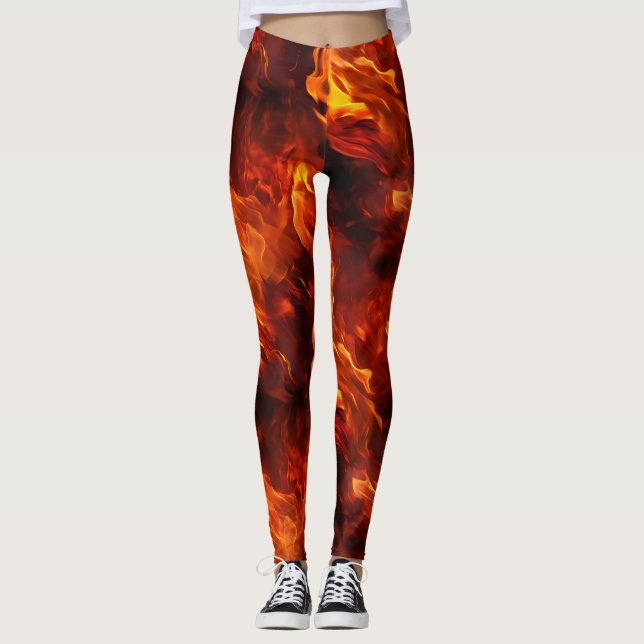 Fire Pattern Leggings (Front)