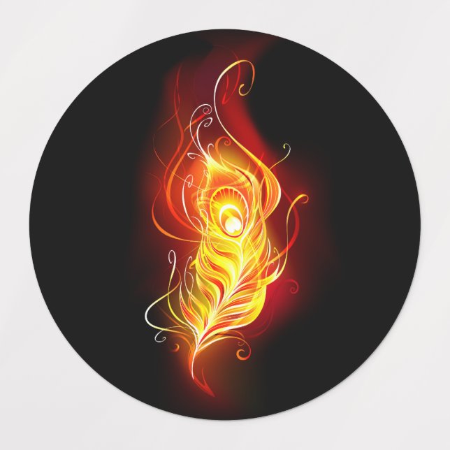 Fire Peacock Feather (Design 1)