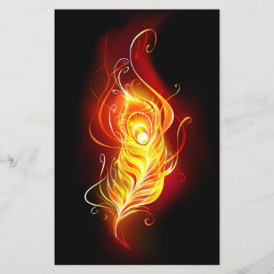 Fire Peacock Feather