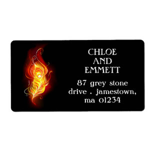 Fire Peacock Feather