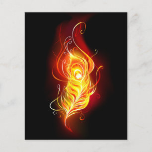 Fire Peacock Feather