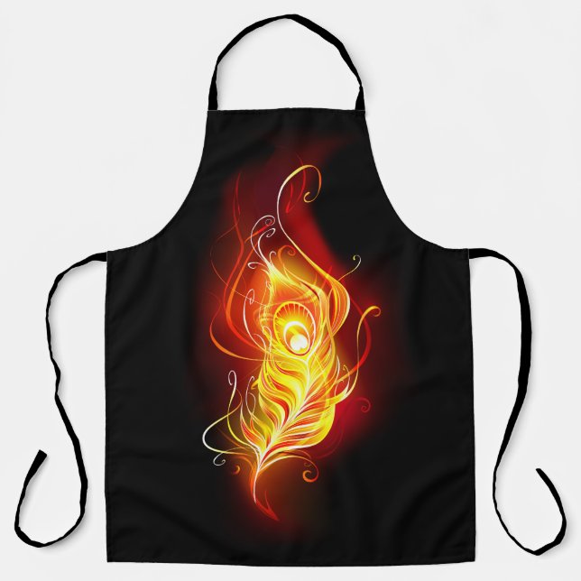 Fire Peacock Feather Apron (Front)