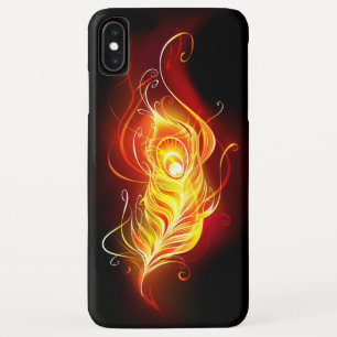 Fire Peacock Feather iPhone XS Max Case