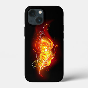 Fire Peacock Feather iPhone 13 Mini Case