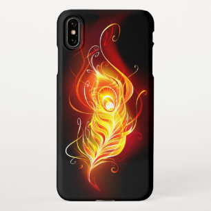 Fire Peacock Feather iPhone Case