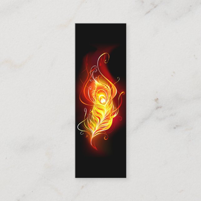 Fire Peacock Feather Loyalty Card (Front)