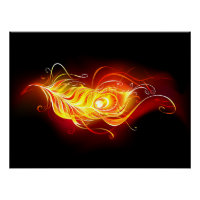 Fire Peacock Feather
