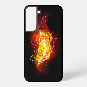 Fire Peacock Feather Samsung Galaxy Case