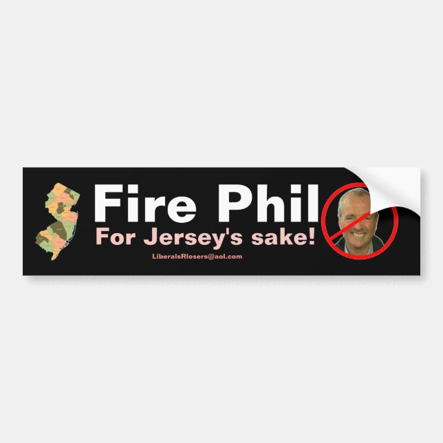 Fire Phil Murphy...for Jersey's sake! Bumper Sticker (Front)
